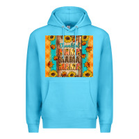 Ocean Blue Thankful mama mama mama Premium Hoodie - Artiststas