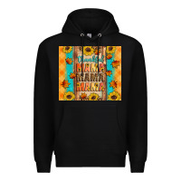 Black Thankful mama mama mama Premium Hoodie - Artiststas