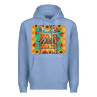 Colony Blue Thankful mama mama mama Premium Hoodie - Artiststas