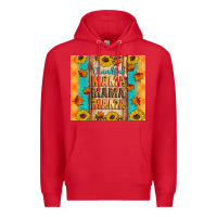 Red Thankful mama mama mama Premium Hoodie - Artiststas