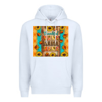 White Thankful mama mama mama Premium Hoodie - Artiststas