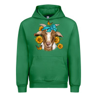 Emerald sunflower bandana goat Urban Hoodie - Jasminsmagicworld