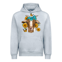 Heather Grey sunflower bandana goat Urban Hoodie - Jasminsmagicworld