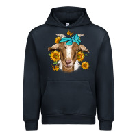 Navy sunflower bandana goat Urban Hoodie - Jasminsmagicworld
