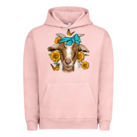 Pigment Salmon sunflower bandana goat Urban Hoodie - Jasminsmagicworld