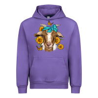 Tulip sunflower bandana goat Urban Hoodie - Jasminsmagicworld