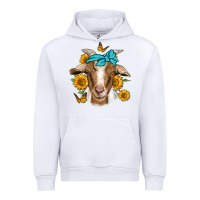 White sunflower bandana goat Urban Hoodie - Jasminsmagicworld
