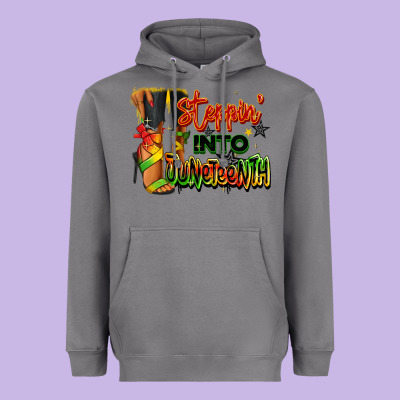 Heavyweight Hoodie Steppin' into Juneteenth black fashion girl