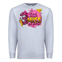 Heather Grey little miss 3 rd grade Premium Sweatshirt - texasbilliewilder