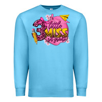 Ocean Blue little miss 3 rd grade Premium Sweatshirt - texasbilliewilder