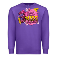 Purple little miss 3 rd grade Premium Sweatshirt - texasbilliewilder