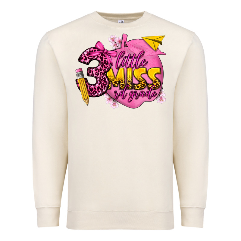 Little Miss 3 Rd Grade Premium Sweatshirt by texasbilliewilder | Teevron