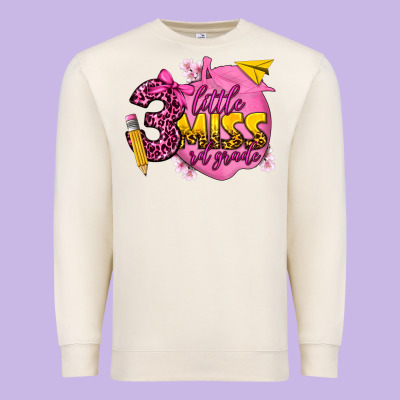 Little Miss 3 Rd Grade Premium Sweatshirt Designed By Texasbilliewilder