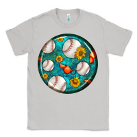 Moon Dust baseball with sunflower round earrings Classic Tee - BundleAndBundleShop