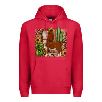 Cardinal Hereford cactus sunflower Premium Hoodie - JahusDesignShop