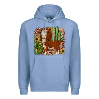 Colony Blue Hereford cactus sunflower Premium Hoodie - JahusDesignShop