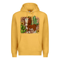 Mustard Hereford cactus sunflower Premium Hoodie - JahusDesignShop