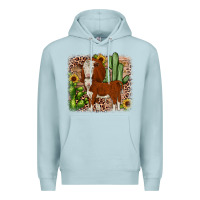Blue Mist Hereford cactus sunflower Premium Hoodie - JahusDesignShop
