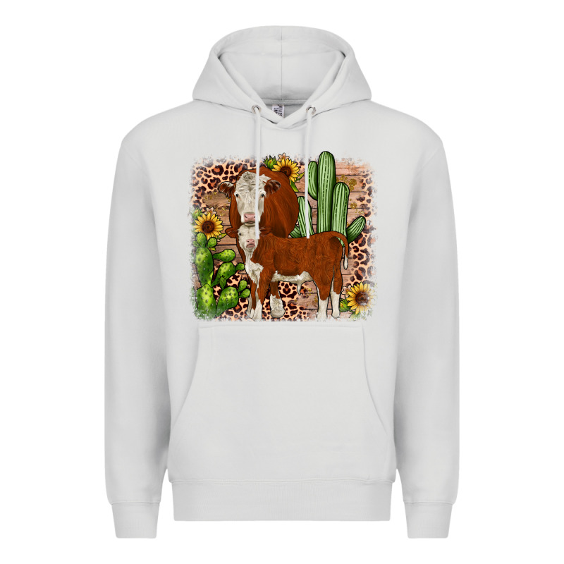 Hereford Cactus Sunflower Premium Hoodie by JahusDesignShop | Teevron