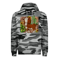 Slate Camo Hereford cactus sunflower Premium Hoodie - JahusDesignShop