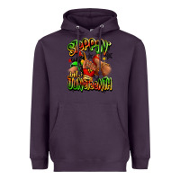 Plum Steppin' into Juneteenth sneaker and heel afro wom Heavyweight Hoodie - RanaPortraitStore