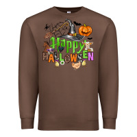 Chestnut happy halloween farm animals Premium Sweatshirt - Zillion Design Studio