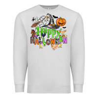 Dove Grey happy halloween farm animals Premium Sweatshirt - Zillion Design Studio