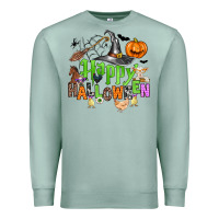 Seafoam happy halloween farm animals Premium Sweatshirt - Zillion Design Studio