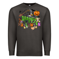 Smoke happy halloween farm animals Premium Sweatshirt - Zillion Design Studio