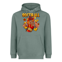 Sage Softball life afro girl sneakers Heavyweight Hoodie - RanaPortraitStore