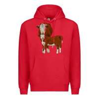 Red hareford Premium Hoodie - JahusDesignShop