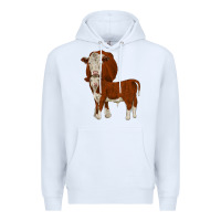 White hareford Premium Hoodie - JahusDesignShop