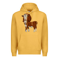 Mustard hareford Premium Hoodie - JahusDesignShop