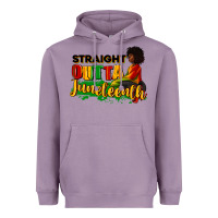 Lavender Straight outta Juneteenth Heavyweight Hoodie - RanaPortraitStore
