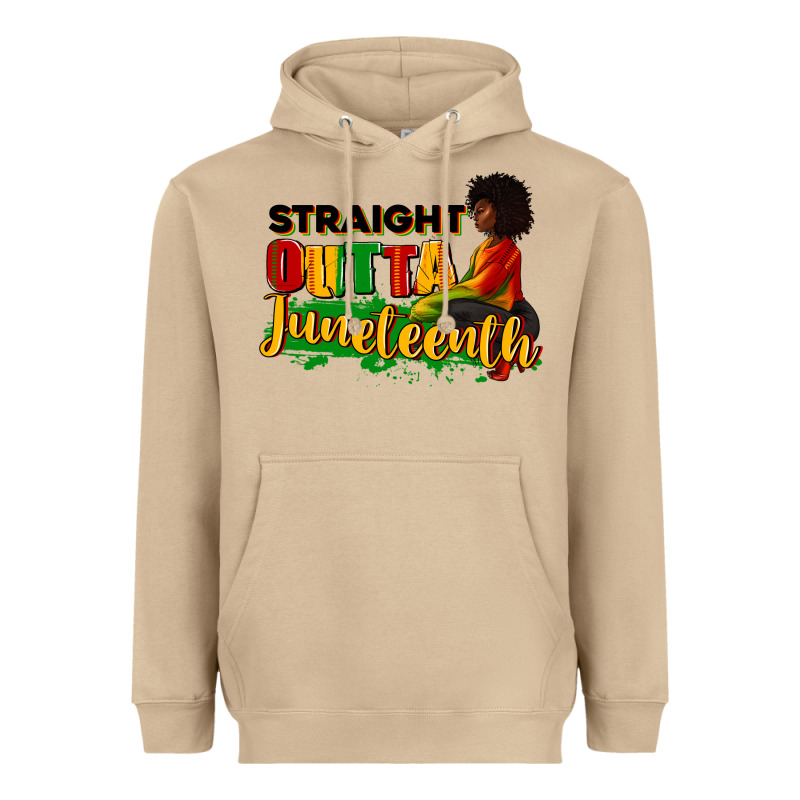 Straight Outta Juneteenth Heavyweight Hoodie by RanaPortraitStore | Teevron