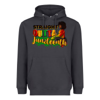 Smoke Straight outta Juneteenth Heavyweight Hoodie - RanaPortraitStore