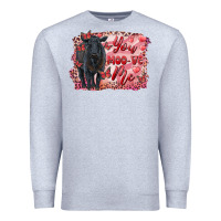 Heather Grey you moo ve  me black angus Premium Sweatshirt - RanaPortraitStore