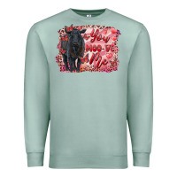 Seafoam you moo ve  me black angus Premium Sweatshirt - RanaPortraitStore