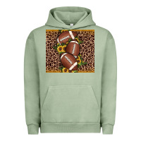 Pigment Oil Green American football Urban Hoodie - JahusDesignShop