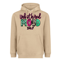 Mushroom Unbothered mood 24:7 Heavyweight Hoodie - RanaPortraitStore