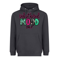 Smoke Unbothered mood 24:7 Heavyweight Hoodie - RanaPortraitStore