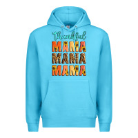 Ocean Blue Thankful mama mama mama Premium Hoodie - Artiststas
