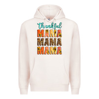Pale Pink Thankful mama mama mama Premium Hoodie - Artiststas