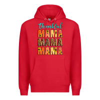 Red Thankful mama mama mama Premium Hoodie - Artiststas