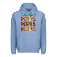 Colony Blue Thankful mama mama mama Premium Hoodie - Artiststas