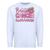 White breast cancer awareness Premium Sweatshirt - Zillion Design Studio
