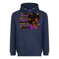Navy They whispered to her afro woman Heavyweight Hoodie - RanaPortraitStore