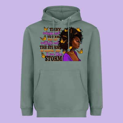 Heavyweight Hoodie They whispered to her afro woman