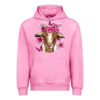 Fuchsia Pink pink floral bandana goat Urban Hoodie - Jasminsmagicworld