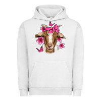 Pigment Lunar Rock pink floral bandana goat Urban Hoodie - Jasminsmagicworld